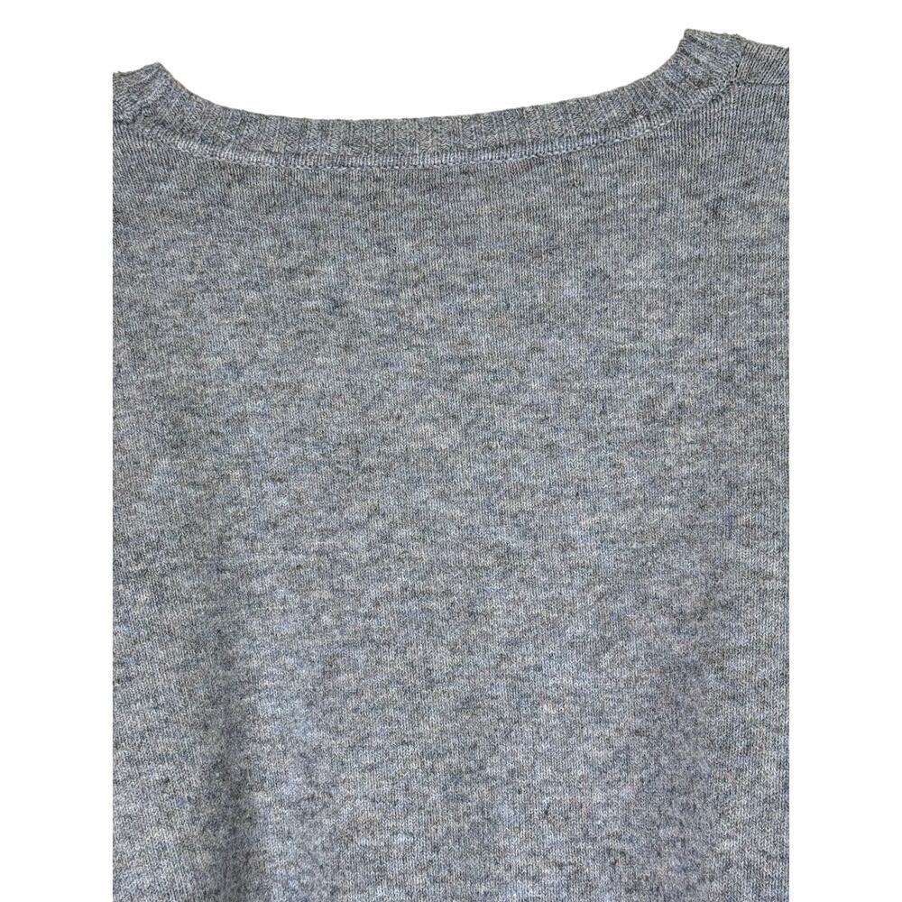 Theo Spence Gray Black w/Star Print Oversized Long Sleeve Sweater Top Size M - Picture 5 of 9